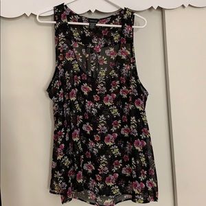 Torrid sheer floral tank